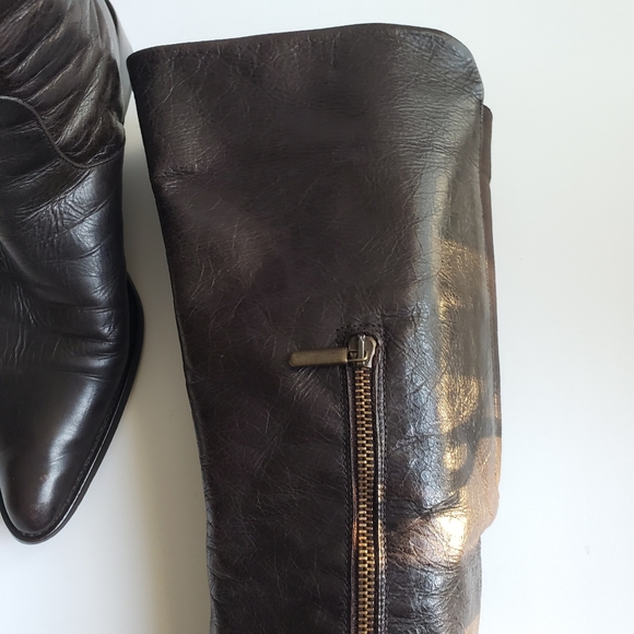 Browns | Leather Knee High Boots - Picture 8 of 13